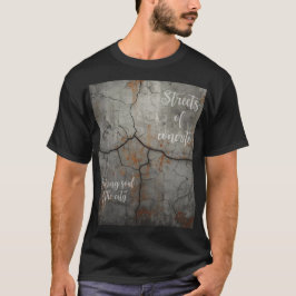 Camiseta Preta de Concreto Subterrâneo Unisex Rua