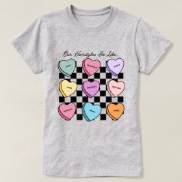 Camiseta Preta de Coração de Bala para o Dia dos N