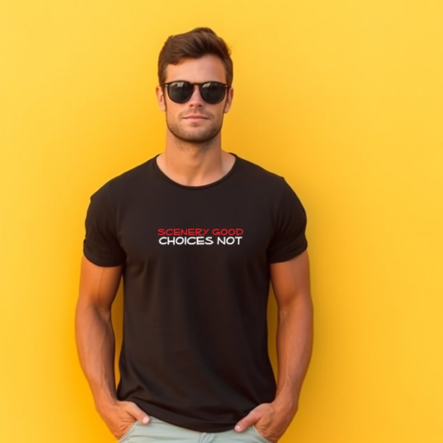Camiseta preta de humor de camping de caminhada (Criador carregado)