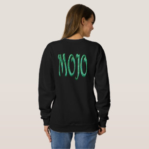Camiseta preta de manga comprida Mojo women costas