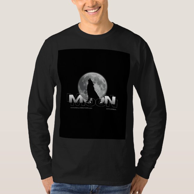 camiseta preta de mangas compridas e outros itens (Frente)