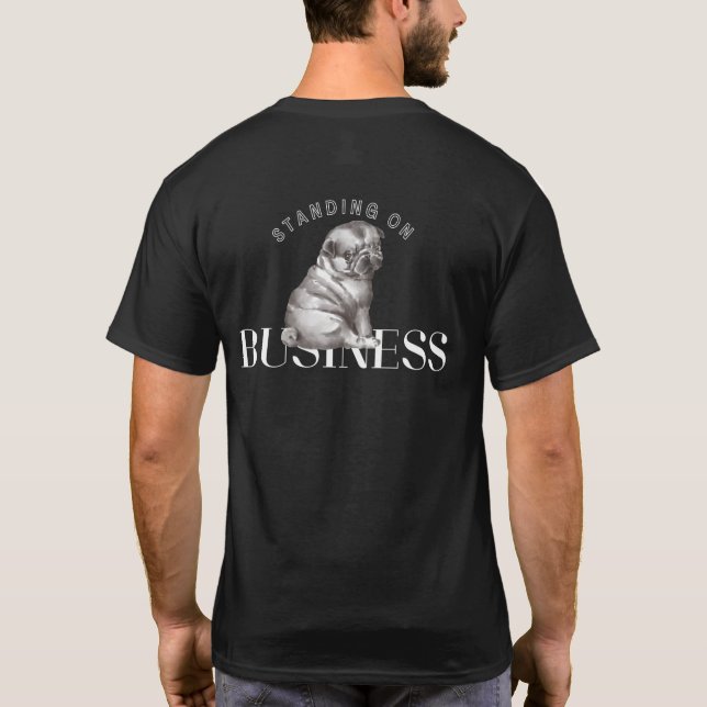 Camiseta Preta | De Pé nos Negócios (Verso)