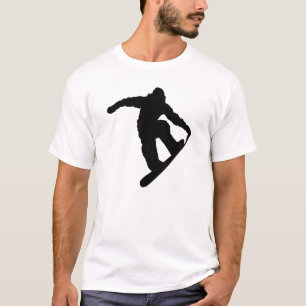 Camiseta Preta de Snowboarder