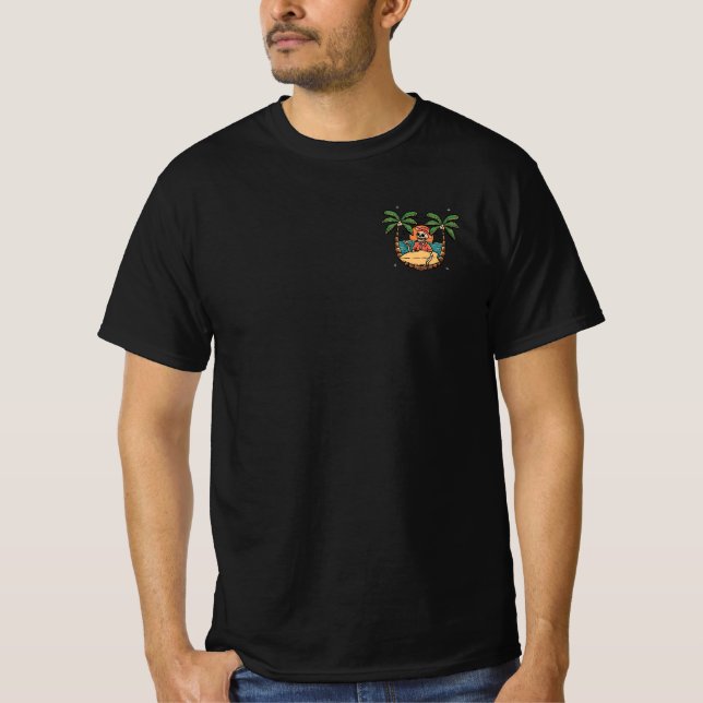 camiseta preta de verão (Frente)