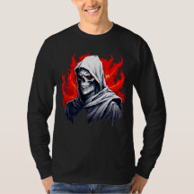 Camiseta Preta do Crânio da Morte – Horror Gótico 