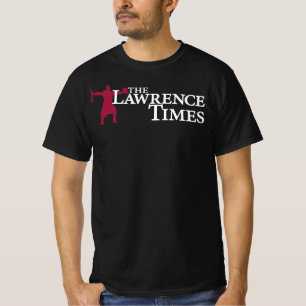 Camiseta Preta do Lawrence Times (frente e trás)