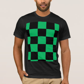 Camiseta Preta e Verde com Estampa em Estilo Anime