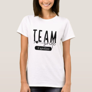 Camiseta Preta Elegante Personalizável para Equipe
