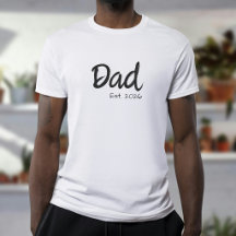 Camiseta Preta Estabelecida pelo Pai em Letra de S