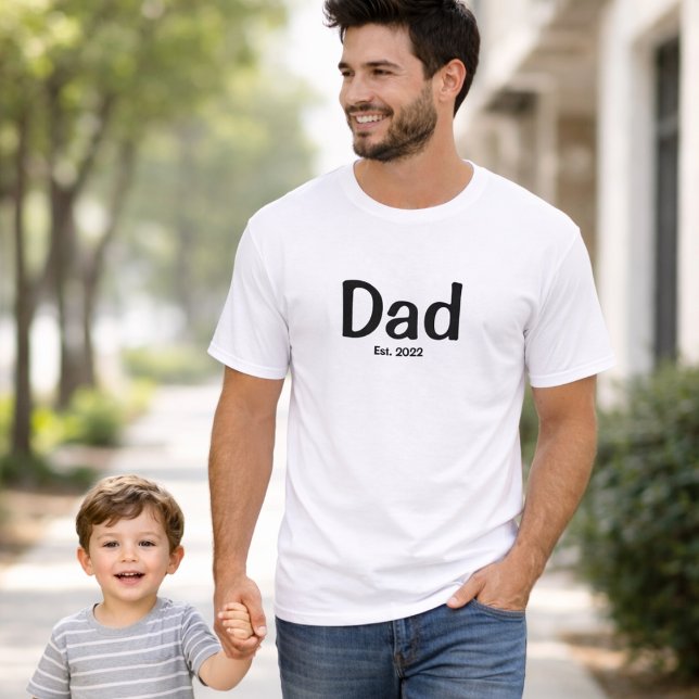 Camiseta Preta Estabelecido Papai (Criador carregado)