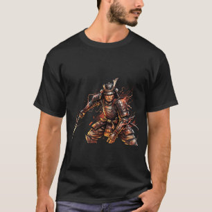 Camiseta Preta Estética Samurai Void – Guerra Japo