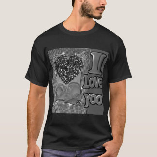 Camiseta Preta 'Eu Amo a Mim' Coração Preto | Em