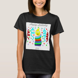 Camiseta Preta Feminina Cumprimentos de Vela de An