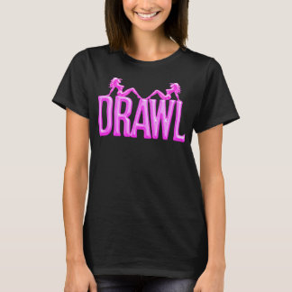 Camiseta Preta Feminina Drawl Mudflaps