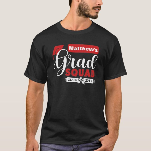 Camiseta Preta Formando  Branco e Vermelho (Frente)
