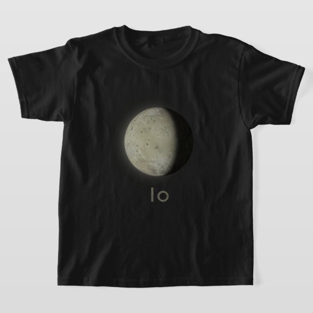 Camiseta Preta Júpiter Lua Io (Postura )