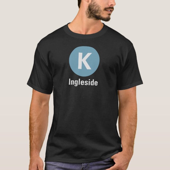 Camiseta preta K Ingleside (Frente)