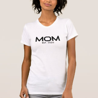 Camiseta Preta Mãe Estabelecida em Negrito