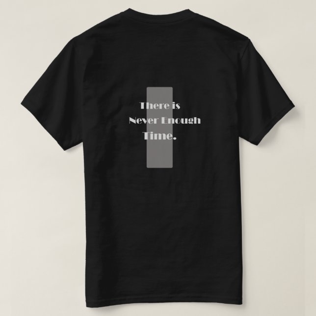 Camiseta Preta Masculina (Verso do Design)