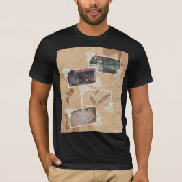 Camiseta preta masculina