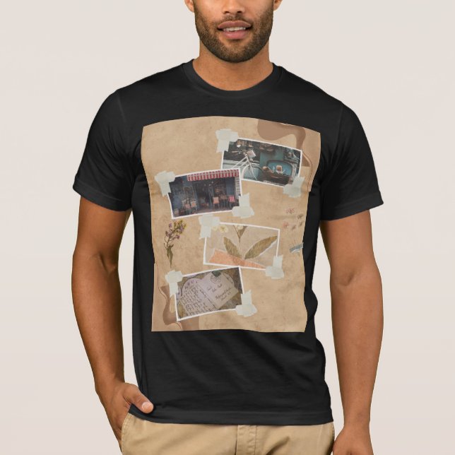 Camiseta preta masculina (Frente)
