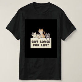 camiseta preta masculina com desenho animado fofo