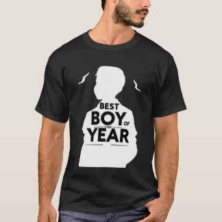 Camiseta Preta Masculina Melhor Garoto do Ano Pers