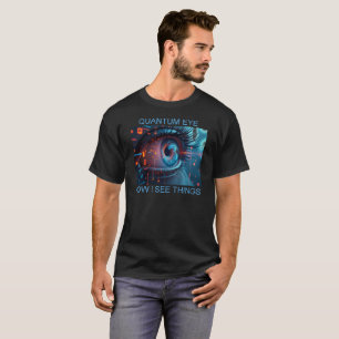 Camiseta preta masculina Quantum Eye