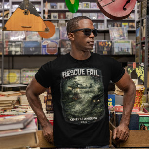 Camiseta Preta Masculina Rescue Fail