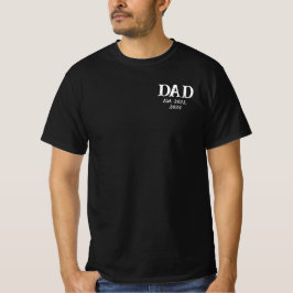Camiseta Preta Minimalista Moderna Estabelecida Pe
