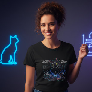 Camiseta Preta para Desenvolvedores de Código Whis