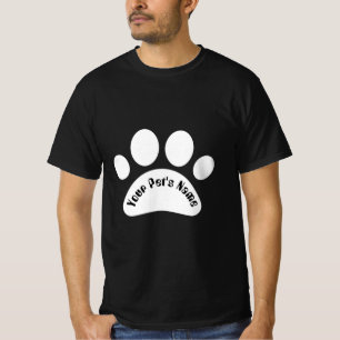 Camiseta Preta Personalizada com Nome e Impressão