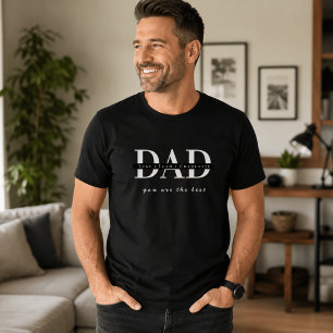 Camiseta Preta Personalizada de PAPAI Moderna