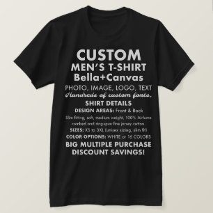 Camiseta Preta Personalizada e Personalizada de Ho