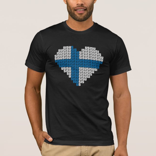 Camiseta Preta Sisu Heart (Frente)