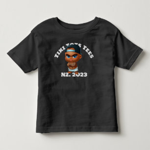 Camiseta preta Tiki Tots.