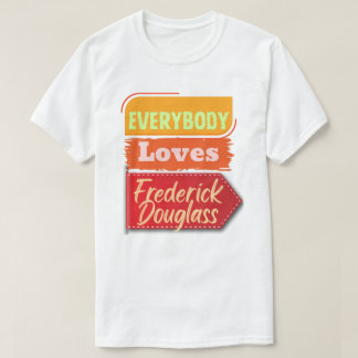Camiseta Preta 'Todos Amam Frederick Douglass'