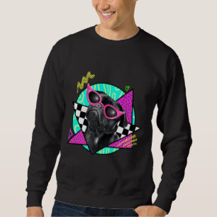 Camiseta Preta Vestindo Óculos de Sol Rosa Clássic