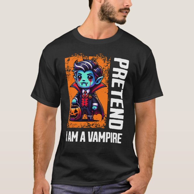 Camiseta Pretend I'm A Vampire (Frente)