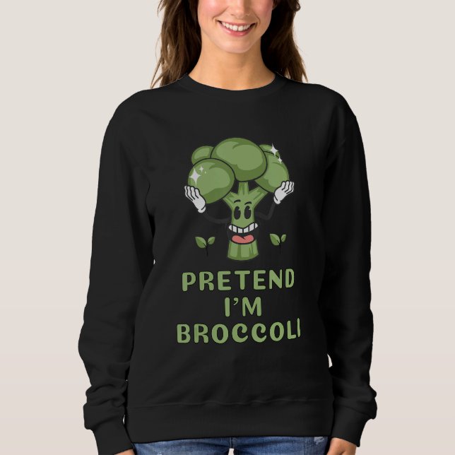 Camiseta Pretend I'm Broccoli  Lazy Costume Halloween Party (Frente)