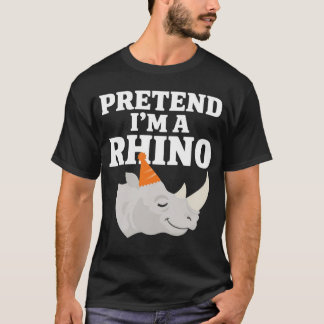 Camiseta Pretendo Ser Um Rinoceronte Preguiçoso