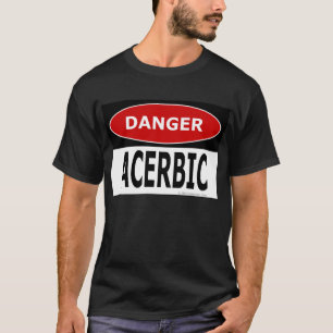Camiseta Preto Acerbic do perigo