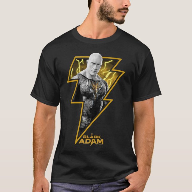 Camiseta Preto Adam Retrato Preencher Negrito (Frente)