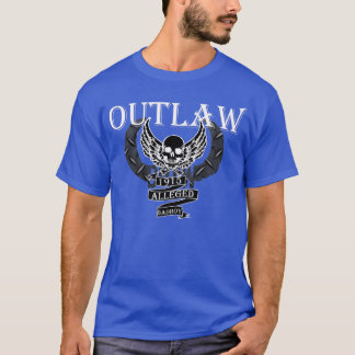 CAMISETA PRETO ALEGADO FORAGIDO DE BOTW BADBOY COM BRANCO