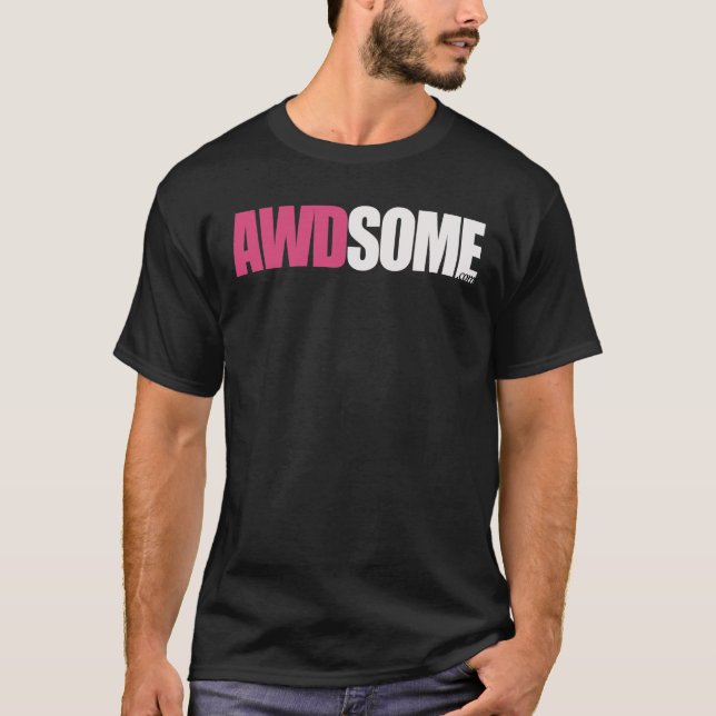 Camiseta preto awdsome (Frente)