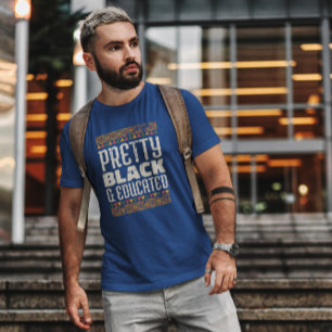 Camiseta Preto bonito E Educado