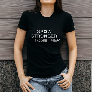 Camiseta Preto Clássico e Branco Novo StroNger TogEther
