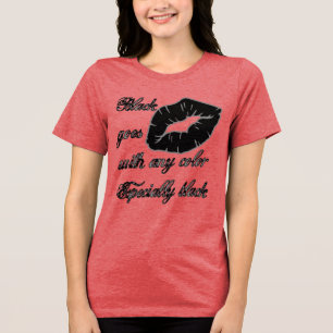 Camiseta Preto Combina Com Qualquer Cor - Especialmente Pre