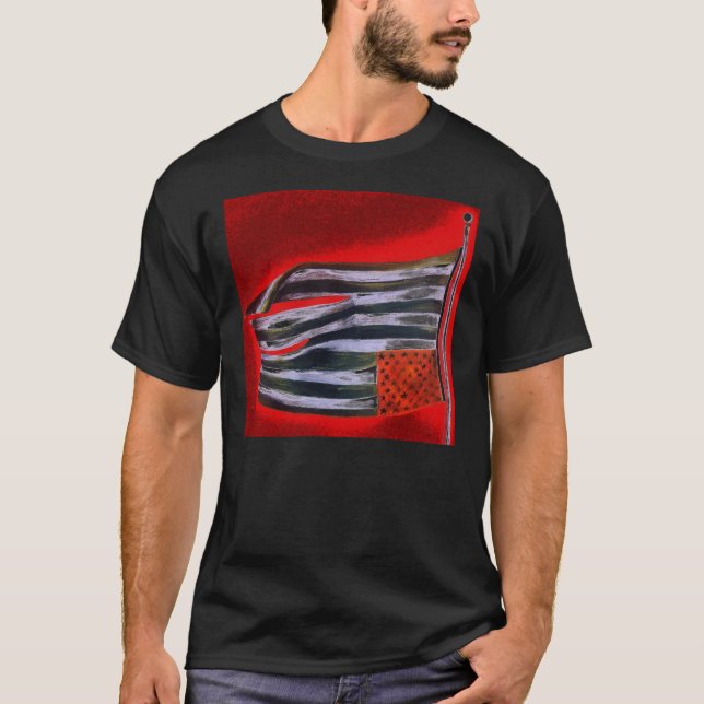Camiseta preto da liberdade (Frente)