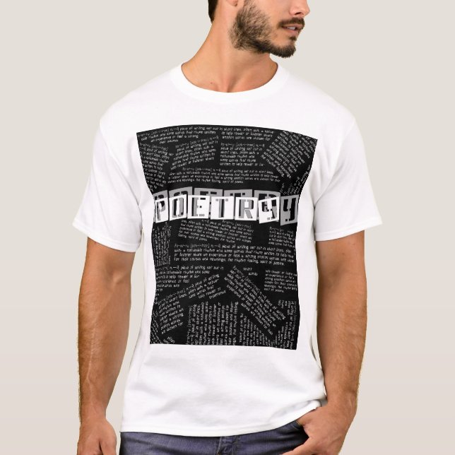 Camiseta Preto da POESIA (Frente)